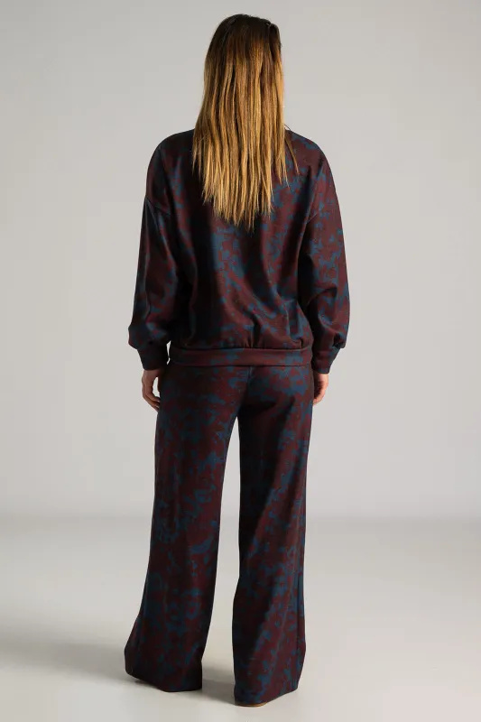 Set of Blouse with Pants Printed 