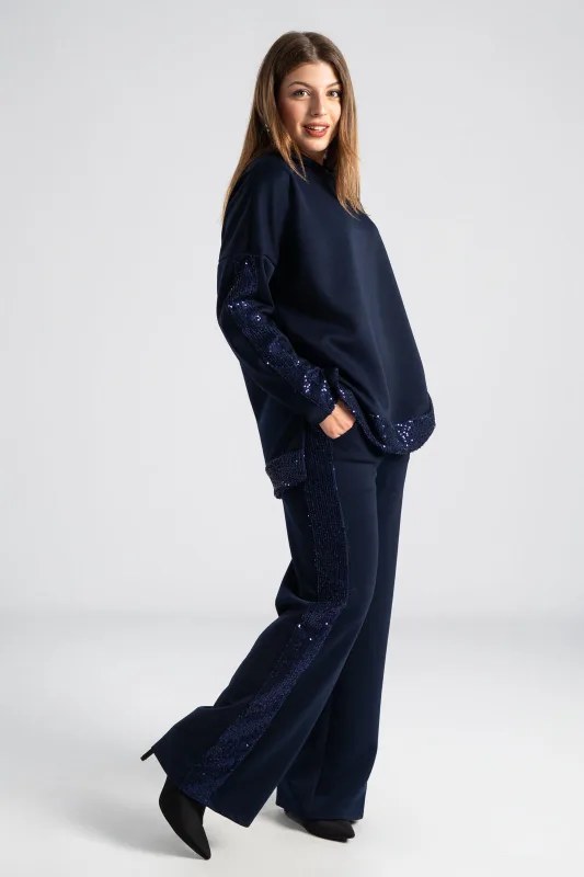 Σετ Μπλούζα Με Παντελόνι Παγιέτες