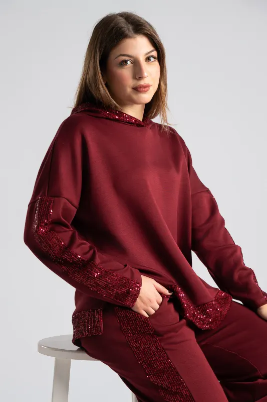 Σετ Μπλούζα Με Παντελόνι Παγιέτες