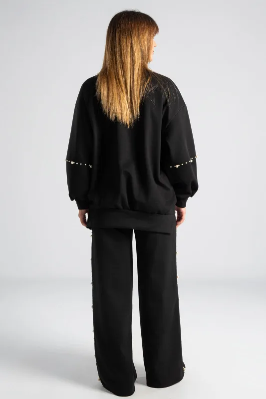 Σετ Μπλούζα Με Παντελόνι Πέρλες