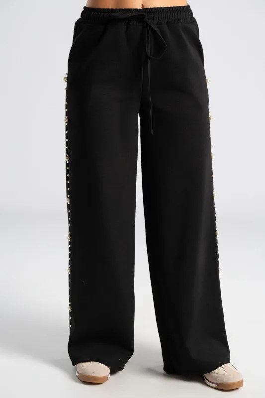 Σετ Μπλούζα Με Παντελόνι Πέρλες