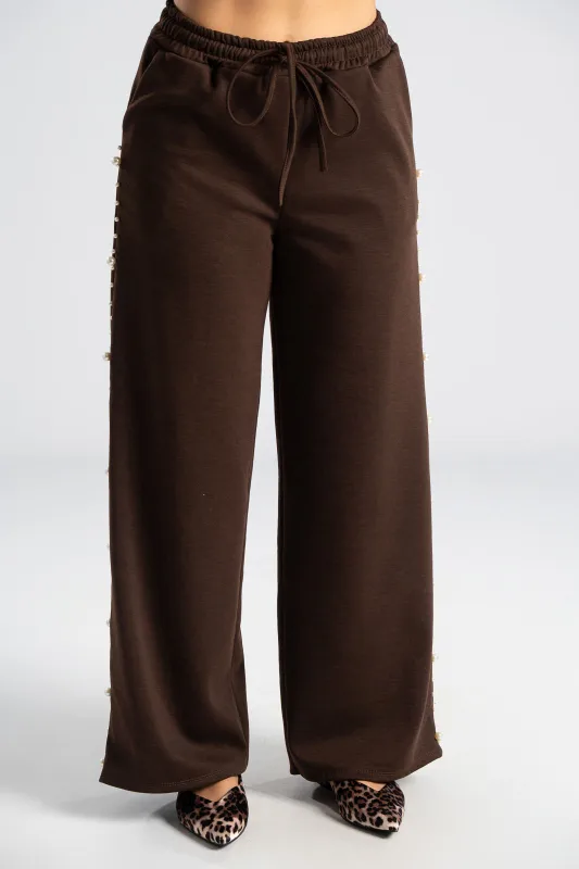 Σετ Μπλούζα Με Παντελόνι Πέρλες