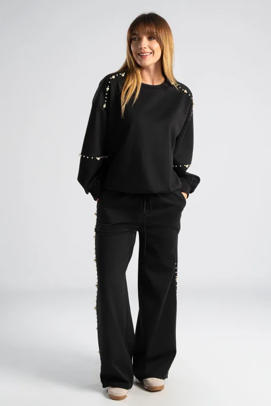 Σετ Μπλούζα Με Παντελόνι Πέρλες