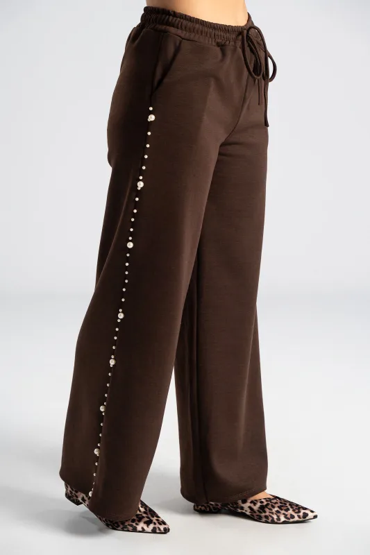 Σετ Μπλούζα Με Παντελόνι Πέρλες