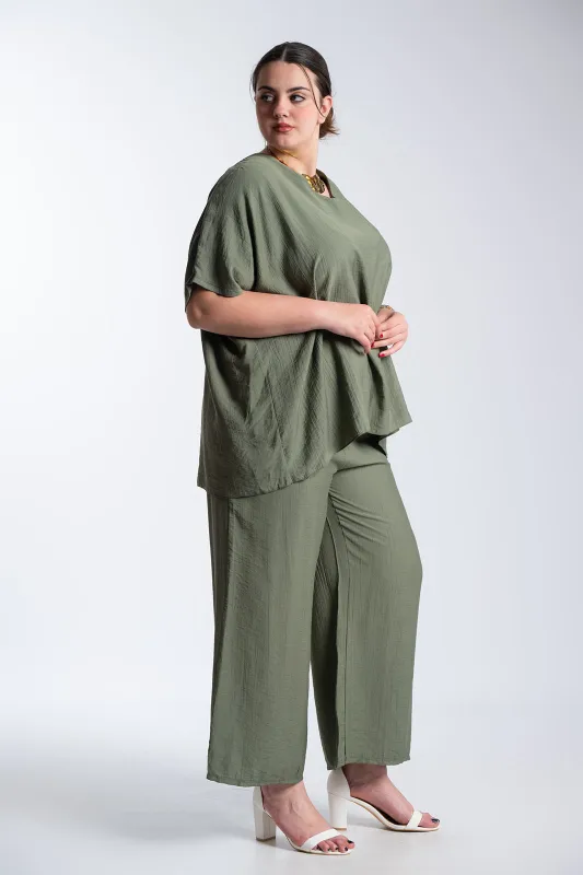 Σετ Μπλουζα-Παντελονα Floral Δέσιμο