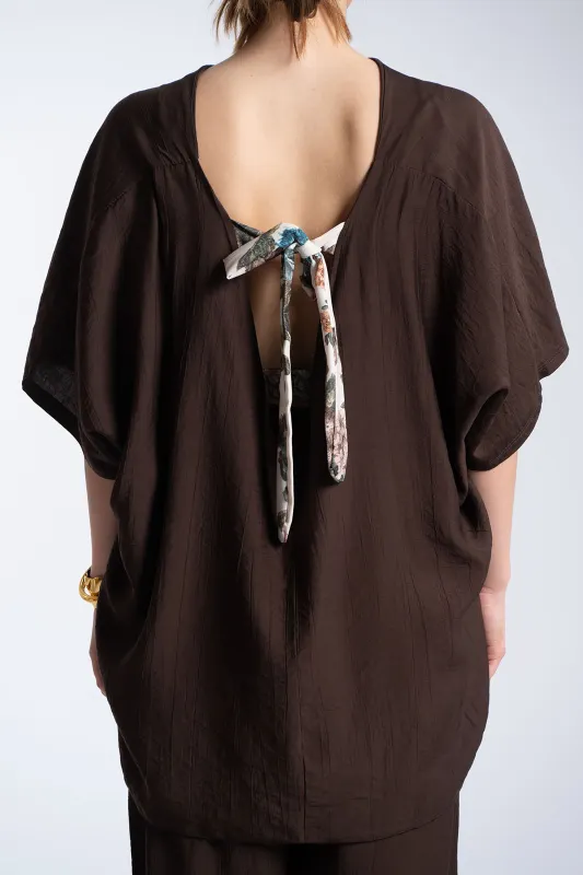 Σετ Μπλουζα-Παντελονα Floral Δέσιμο