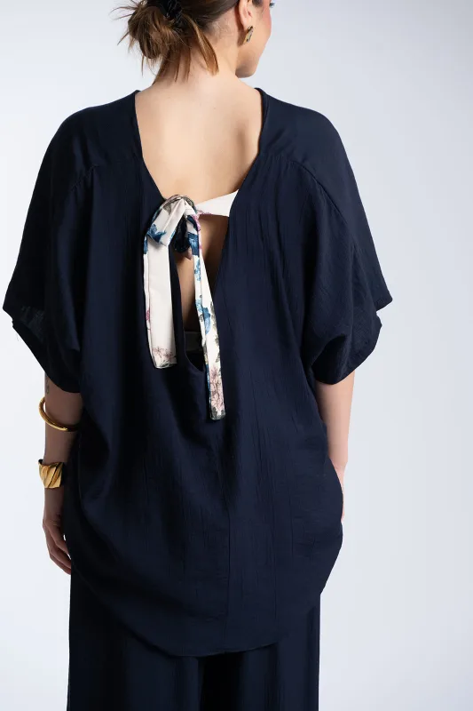 Σετ Μπλουζα-Παντελονα Floral Δέσιμο