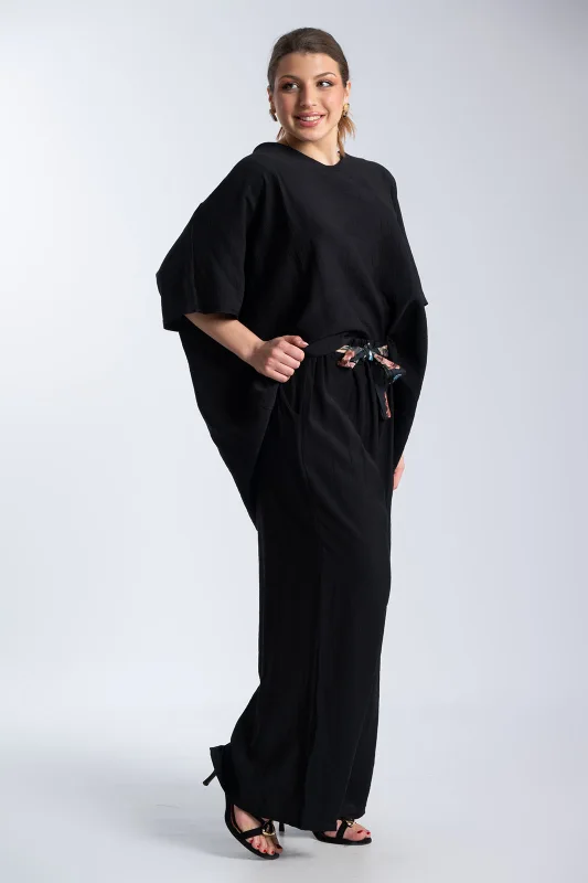 Σετ Μπλουζα-Παντελονα Floral Δέσιμο