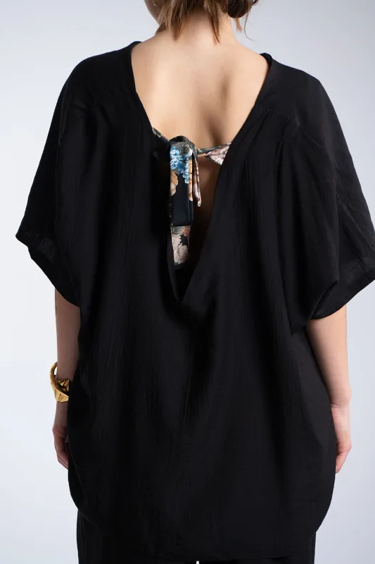 Σετ Μπλουζα-Παντελονα Floral Δέσιμο