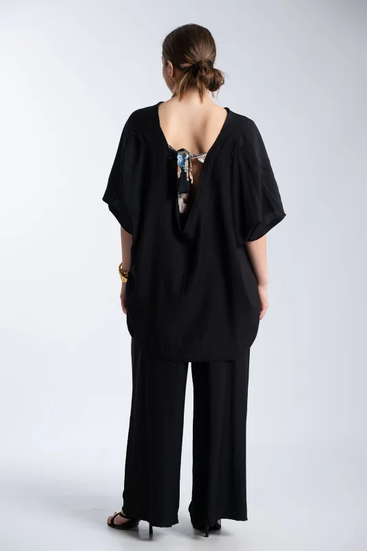 Σετ Μπλουζα-Παντελονα Floral Δέσιμο