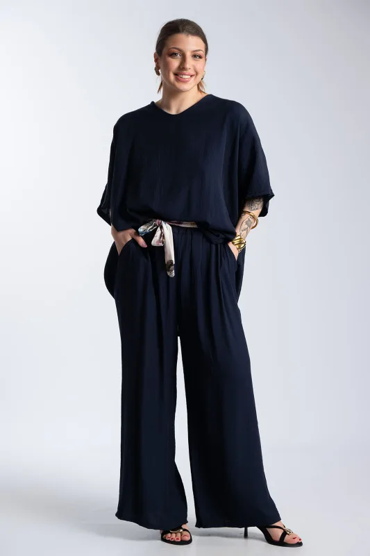 Σετ Μπλουζα-Παντελονα Floral Δέσιμο