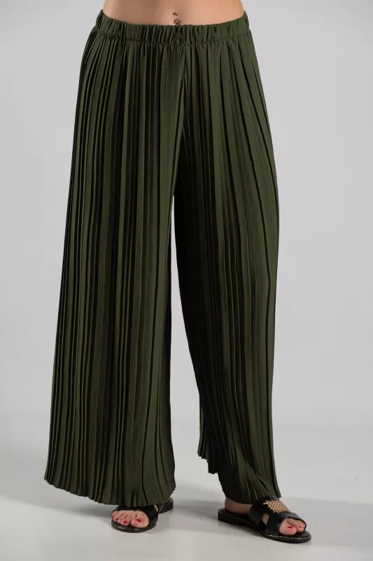 Set Blouse Pants Pleated
