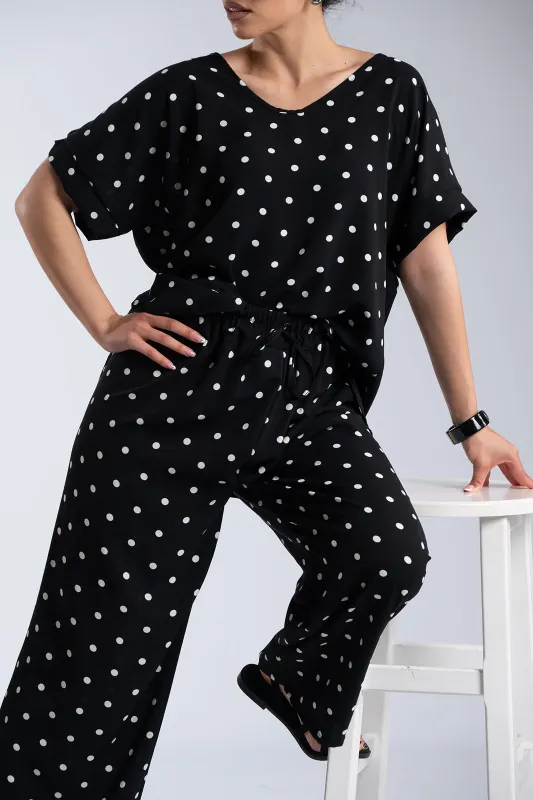 Σετ Μπλούζα Παντελόνα Πουά