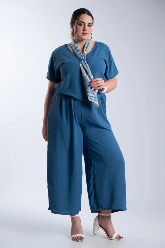 Σετ Μπλούζα-Παντελόνι Crep Φουλάρι