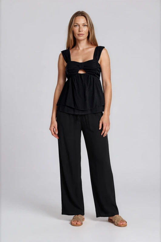 Co-ord Cut-Out Blouse and Pants 