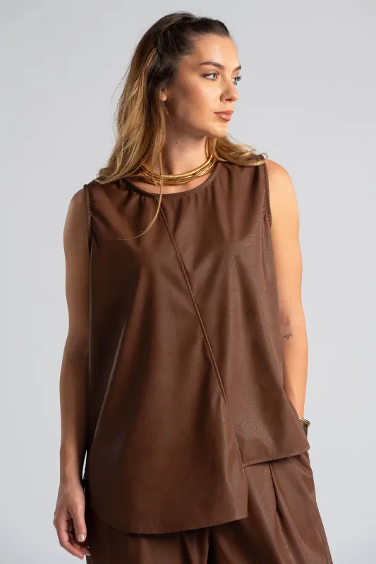 Σετ Μπλούζα-Παντελόνι Δερματίνη