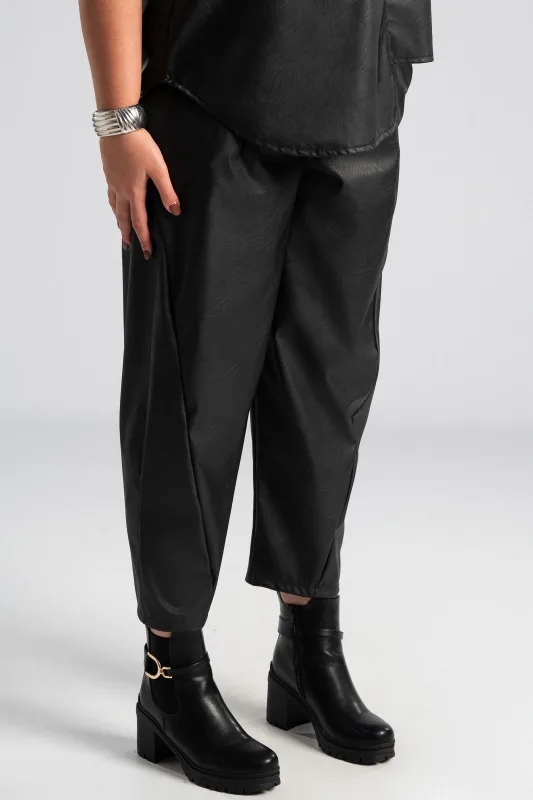 Σετ Μπλούζα-Παντελόνι Δερματίνη