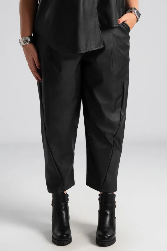 Σετ Μπλούζα-Παντελόνι Δερματίνη