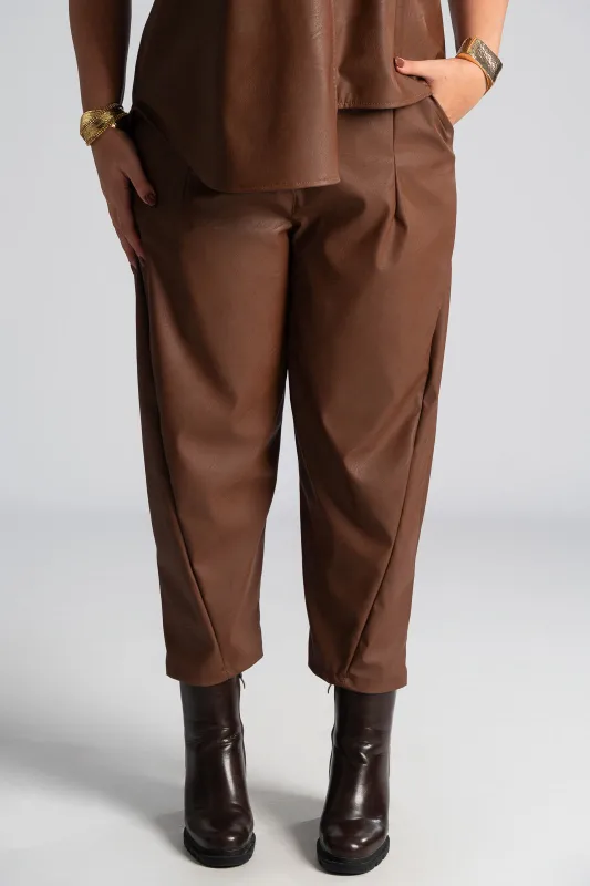 Σετ Μπλούζα-Παντελόνι Δερματίνη