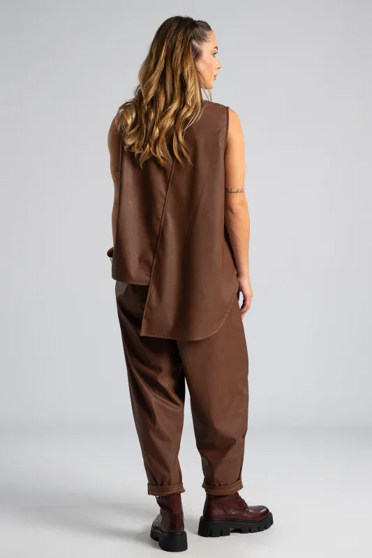 Σετ Μπλούζα-Παντελόνι Δερματίνη