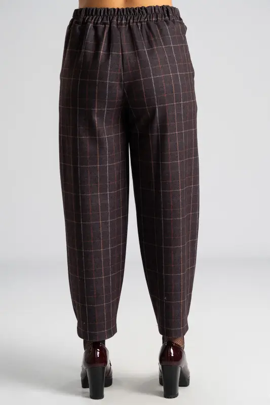 Set Blouse Trousers Checkered