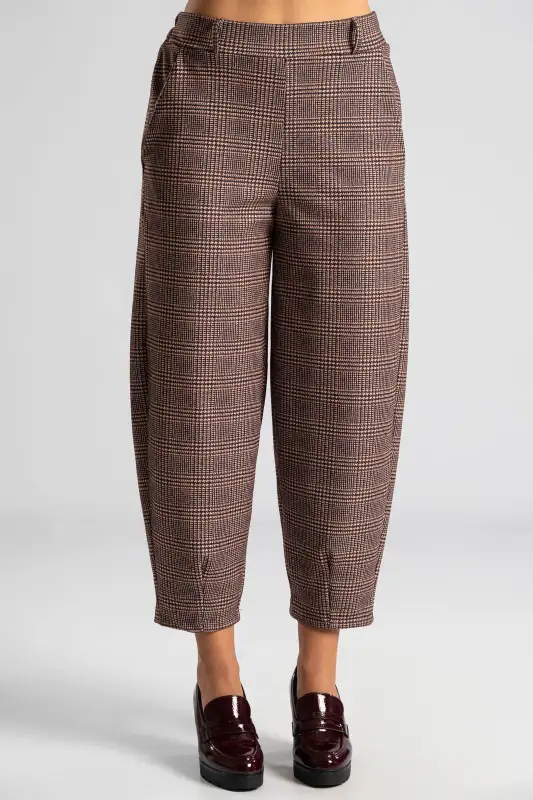 Set Blouse Trousers Checkered