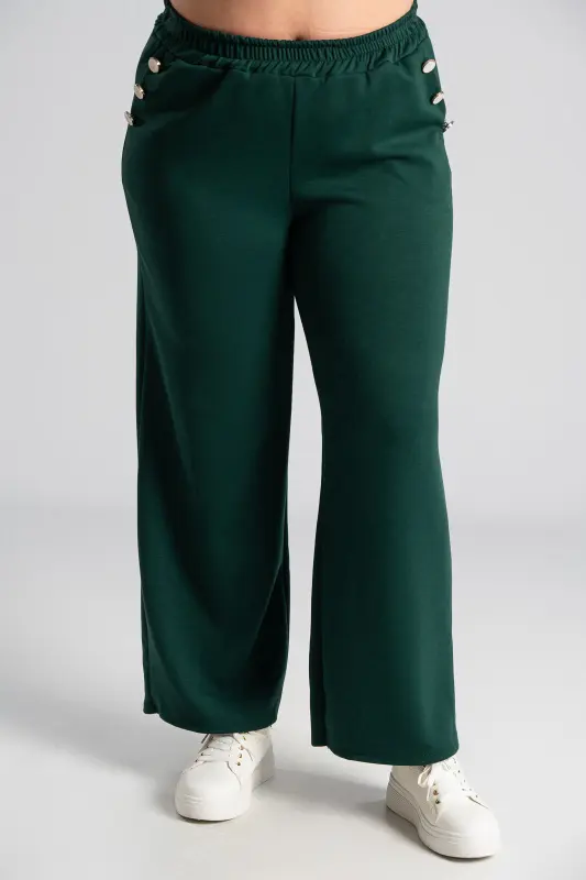 Set Blouse-Pants Button Pearl 