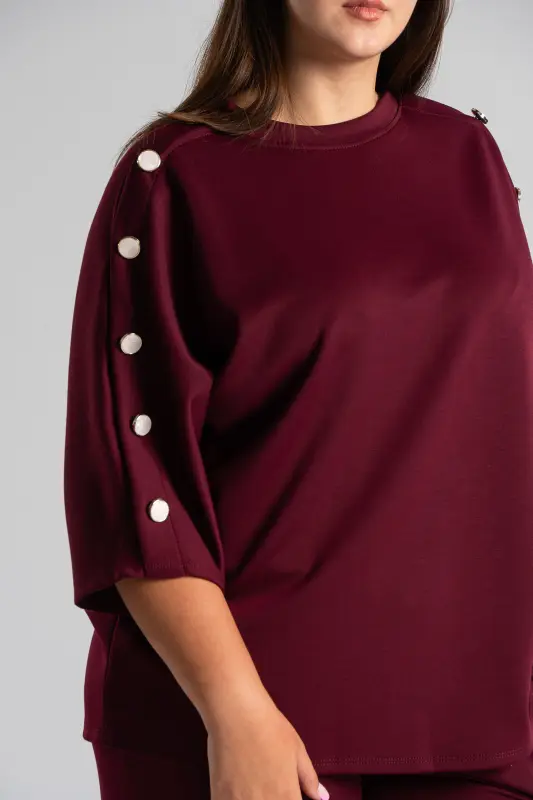 Set Blouse-Pants Button Pearl 