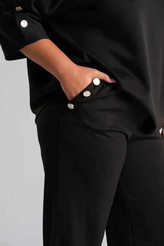 Set Blouse-Pants Button Pearl 
