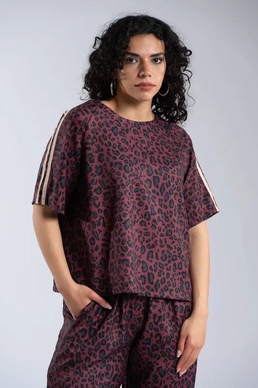 Σετ Μπλούζα-Παντελόνι Leopard Ρίγες