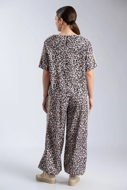 Σετ Μπλούζα-Παντελόνι Leopard Ρίγες