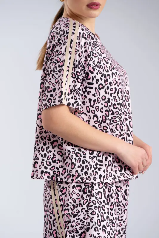 Σετ Μπλούζα-Παντελόνι Leopard Ρίγες