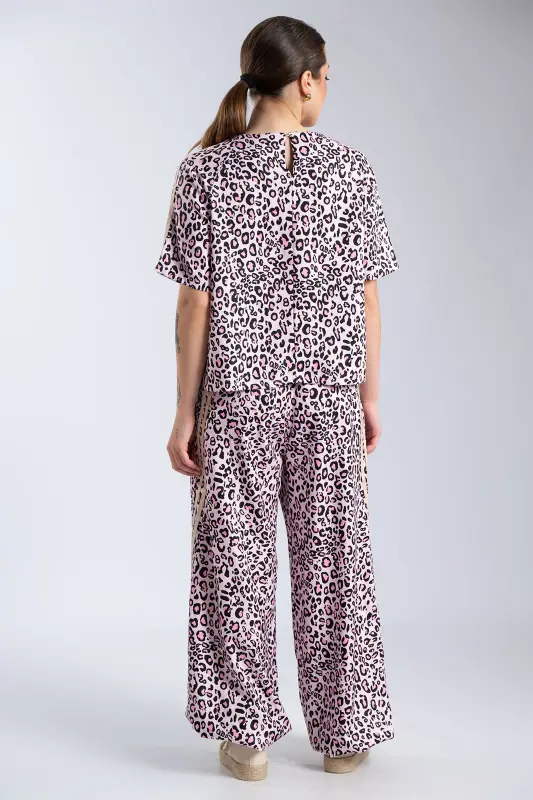 Σετ Μπλούζα-Παντελόνι Leopard Ρίγες