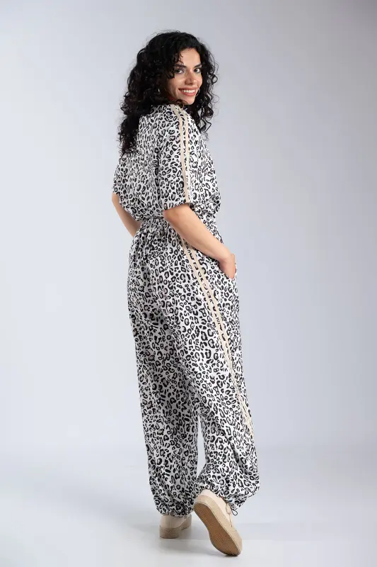 Σετ Μπλούζα-Παντελόνι Leopard Ρίγες