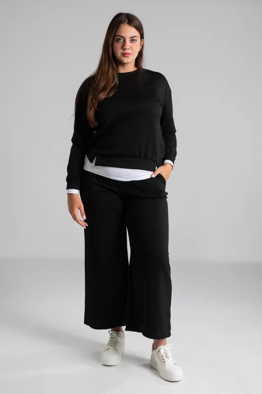 Set Blouse-Pants White Detail