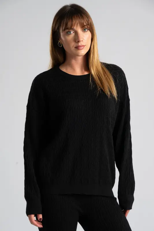 Σετ Μπλούζα-Παντελόνι Νημάτινο Πλεξούδες