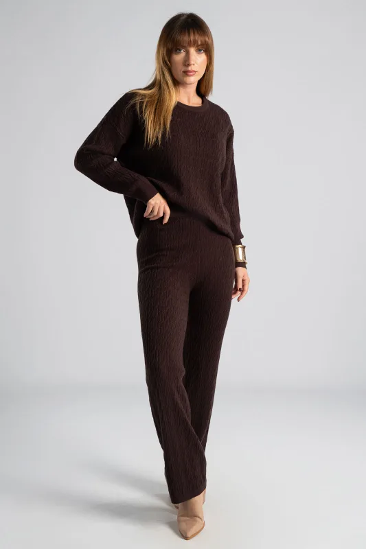 Σετ Μπλούζα-Παντελόνι Νημάτινο Πλεξούδες