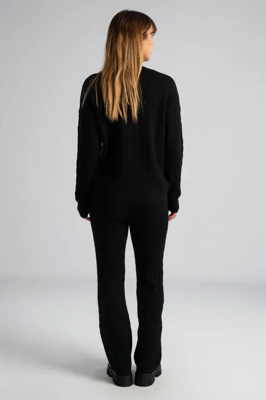 Σετ Μπλούζα-Παντελόνι Νημάτινο Πλεξούδες