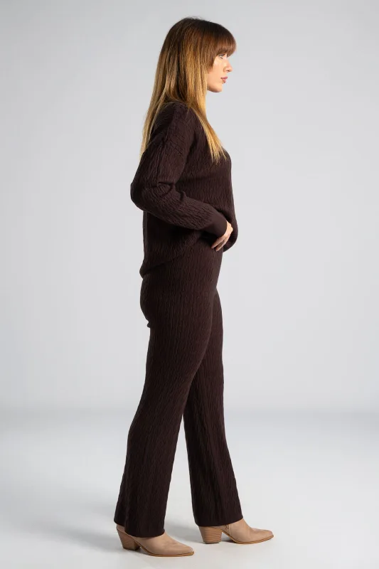 Σετ Μπλούζα-Παντελόνι Νημάτινο Πλεξούδες