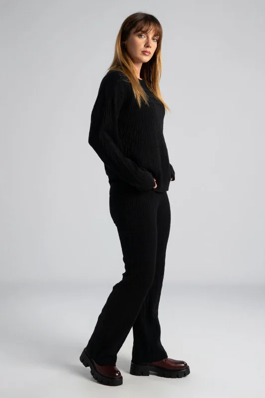 Σετ Μπλούζα-Παντελόνι Νημάτινο Πλεξούδες