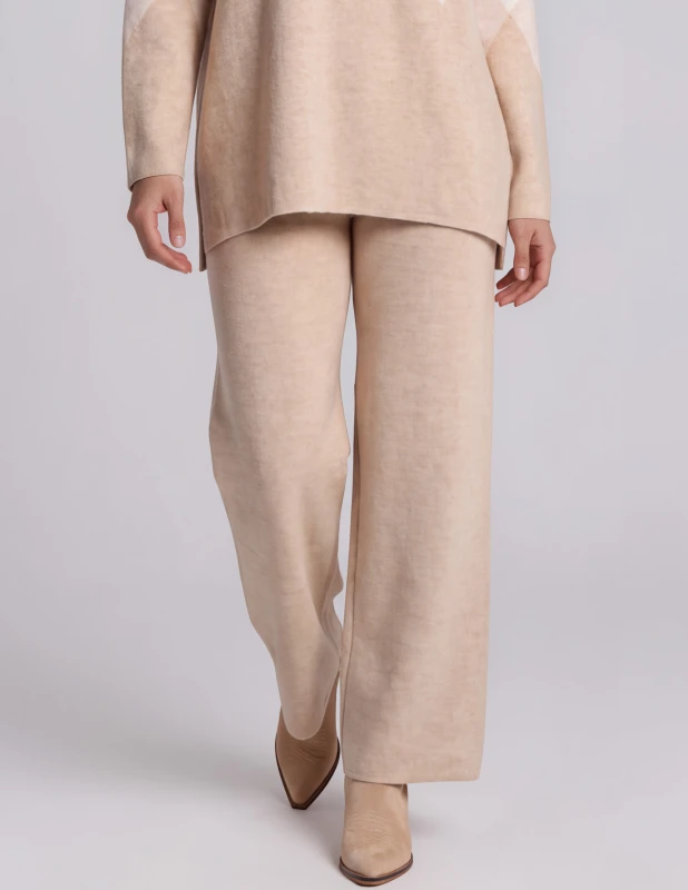 Co-ord Top-Pants Knit Rhombus 