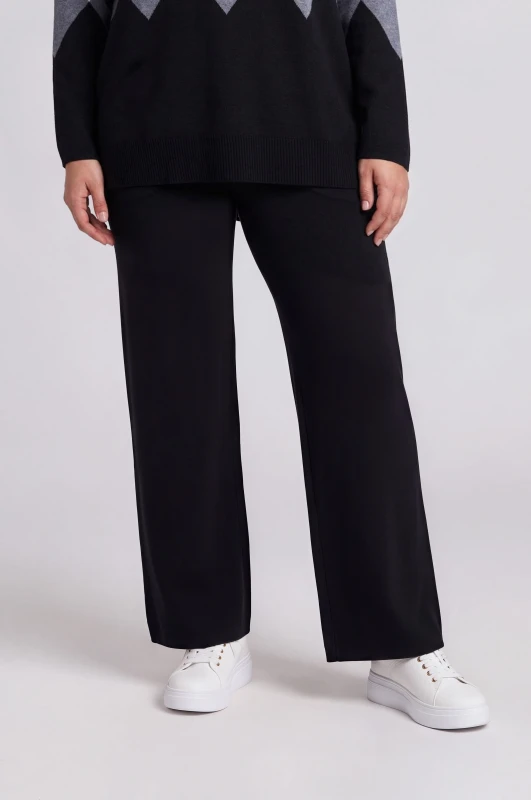 Co-ord Top-Pants Knit Rhombus 