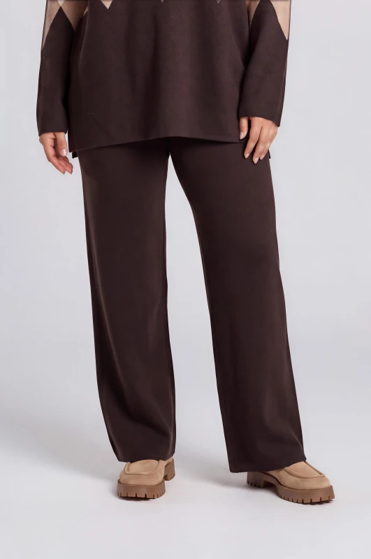 Co-ord Top-Pants Knit Rhombus 
