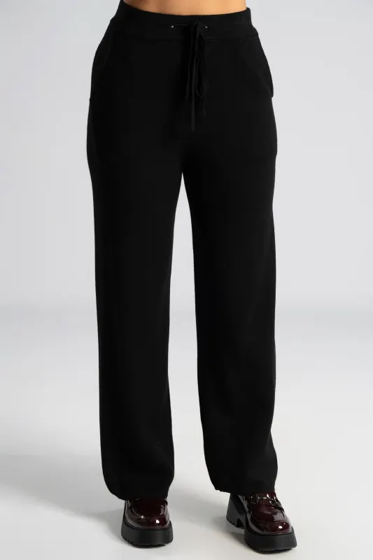 Set Blouse Pants Knitted Rib