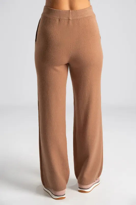 Set Blouse Pants Knitted Rib