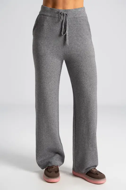 Set Blouse Pants Knitted Rib