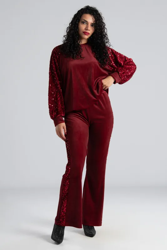Set Blouse-Pants Sequins