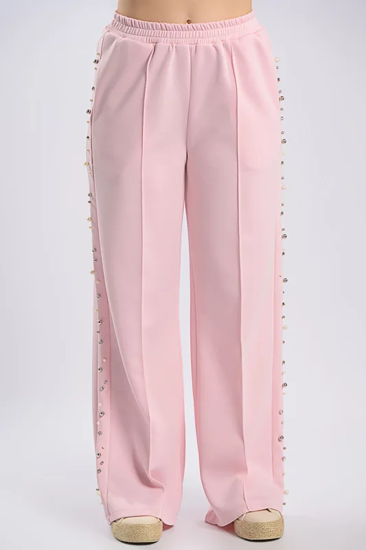Blouse-Pants Set Pearl Strass 