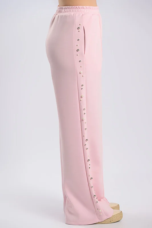 Blouse-Pants Set Pearl Strass 