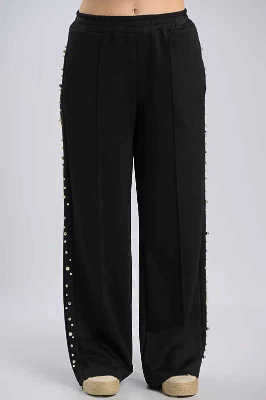 Blouse-Pants Set Pearl Strass 